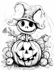 Strach Halloween kolorowanka mandala do drukowania
